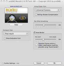 Screenshot Mercalli 2.0 Video Stabilization