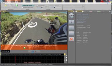Screenshot Motorrad Videoanalyse