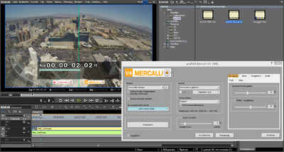 Screenshot Edius Plugin Mercalli V4 Vergleich Las Vegas