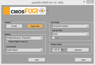 Screenshot CMOS Fixr higher latency